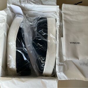 VINCE. Warren Platform Sneakers Black US 8.5